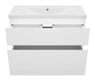 Напольная тумба под раковину Misty Лаки 100 см П-Лак-01100-0112Я белый